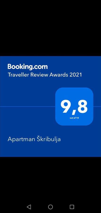 Apartman Škribulja Zupanja Bagian luar foto